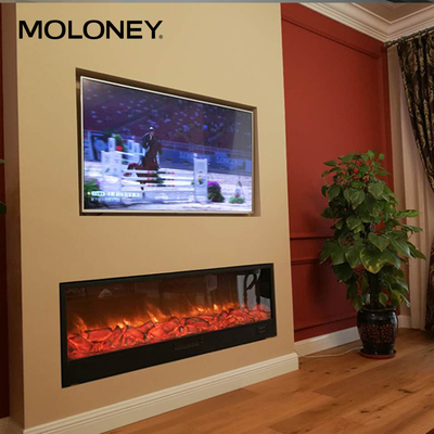 45.28"/1150mm Wall-mounted Electric Decoration Fireplace with Multi Color Flame